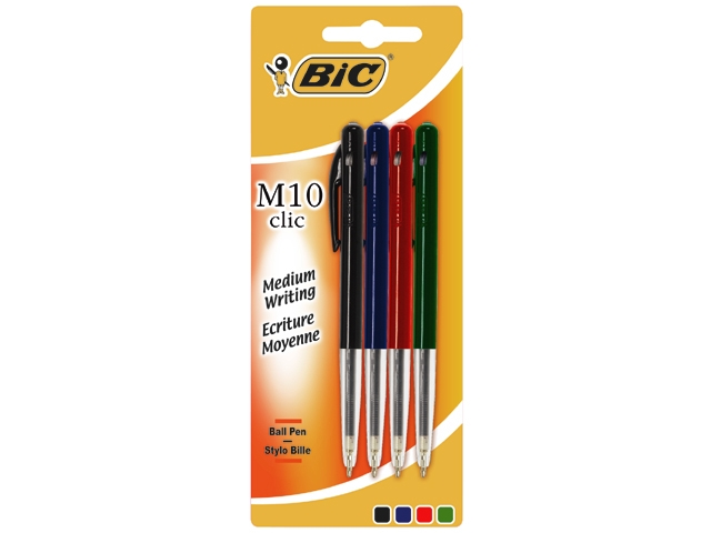 Bic balpen m10 ass blister