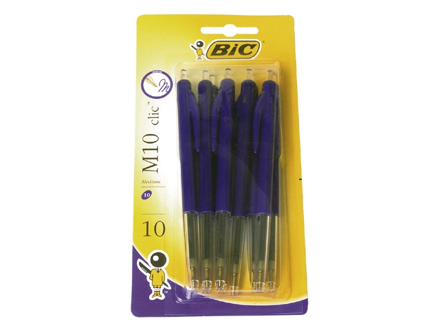 Balpen bic m10 blauw blister