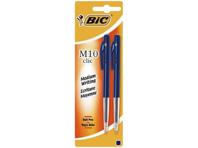 balpen bic m10 blauw blister