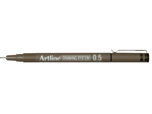fineliner artline 0.5mm zwart