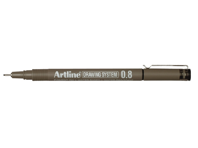 fineliner artline 0.8mm zwart