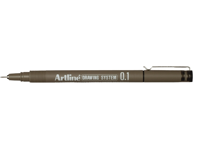 fineliner artline 0.1mm zwart