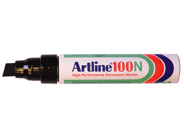Viltstift artline 100 perm zwart