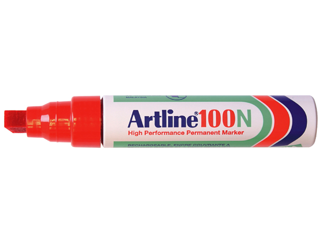 viltstift artline 100 perm schuin 4-12mm rd