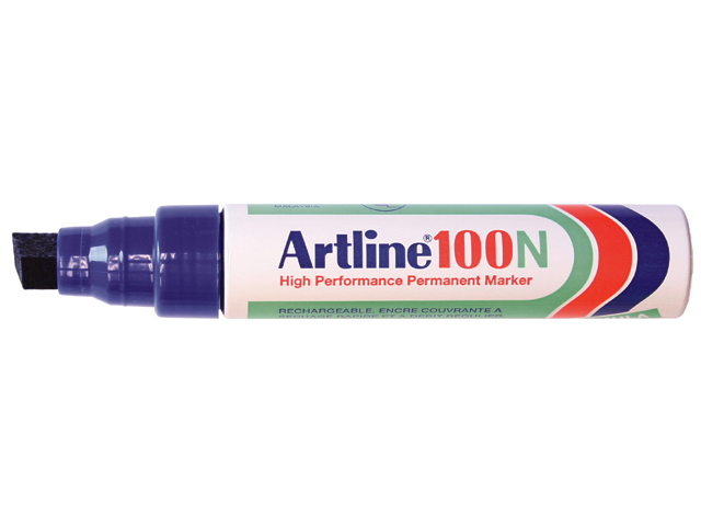 viltstift artline 100 perm schuin 4-12mm bl
