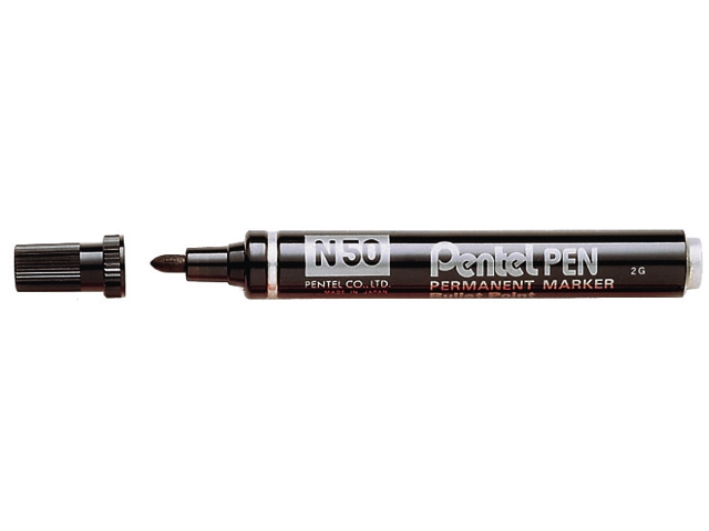 Pentel viltstift N-50         zwart
