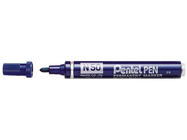 Pentel viltstift N-50         blauw