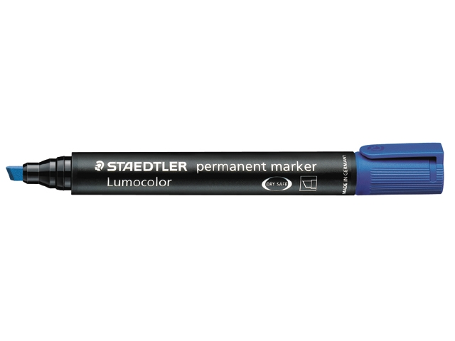 viltstift staedtler 350 perm schuin 2-5mm bla