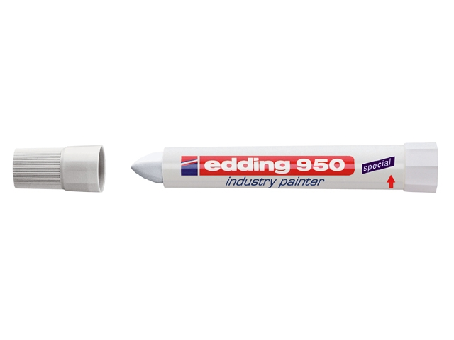 viltstift edding 950 pasta rond 10mm wit