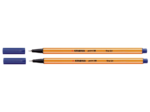 Fineliner stabilo point 88 blauw