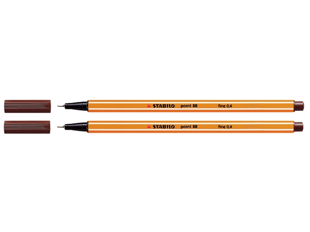 fineliner stabilo point 88 bruin