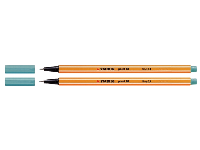fineliner stabilo point 88 turquoise blauw
