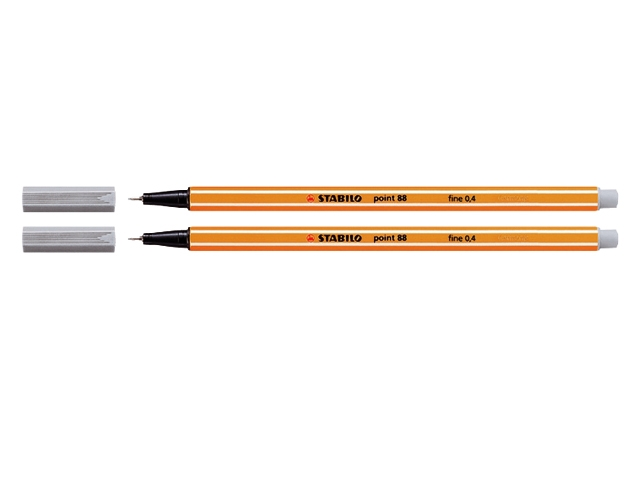 fineliner stabilo point 88 lichtgrijs