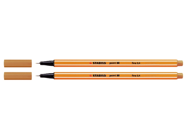 fineliner stabilo point 88 apricot