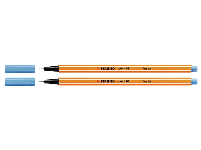 fineliner stabilo point 88 lichtblauw