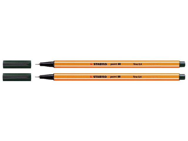 fineliner stabilo point 88 olijfgroen