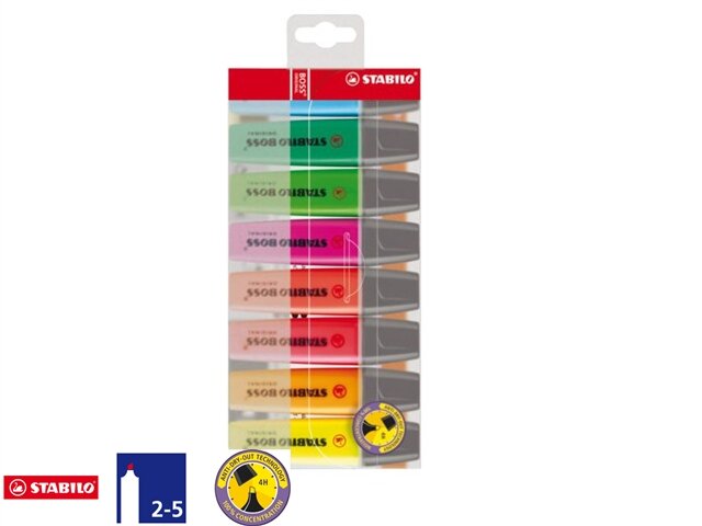 Markeerstift STABILO BOSS 70/8 (8 stuks)