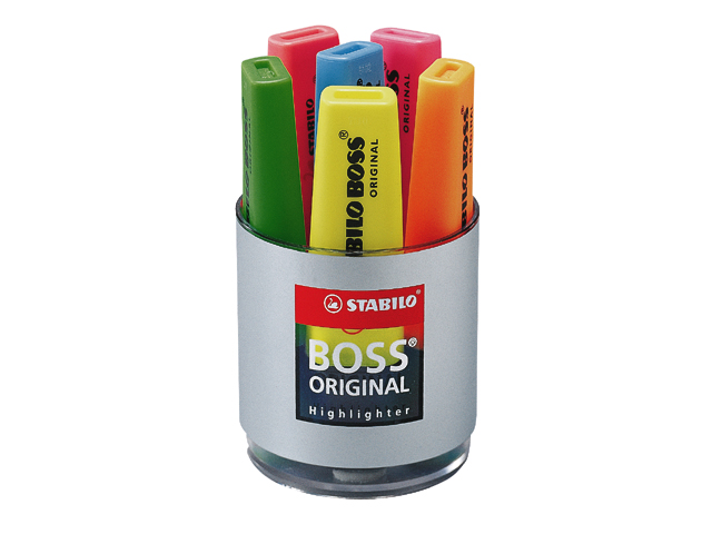 Markeerstift bureauset rond 6st