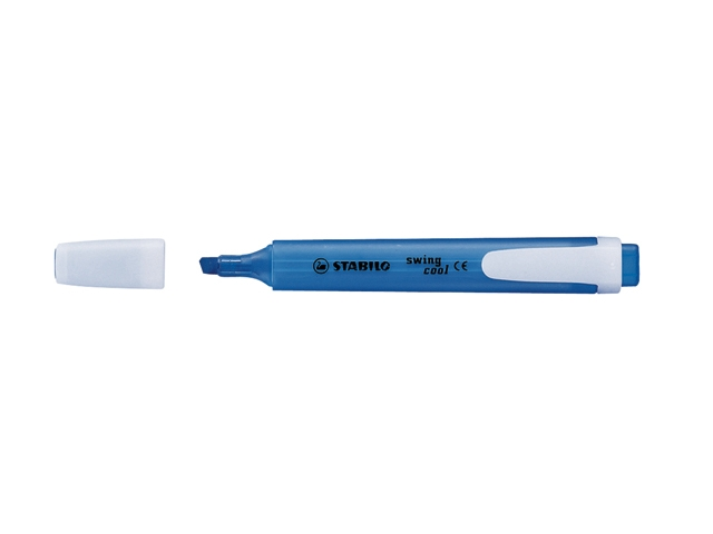 markeerstift stabilo swing cool 1-4mm blauw