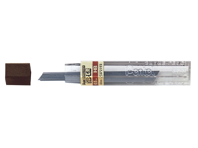 potloodstift pentel 0.3mm zwart per koker hb