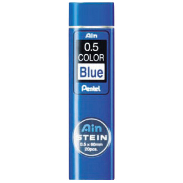 Potloodstift Pentel HB 0.5mm blauw koker