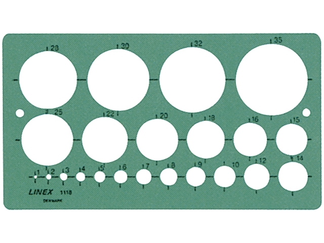 sjabloon linex 1118s cirkels met inktvoetjes