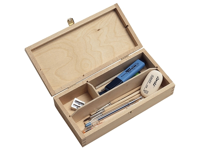 tekendoos nummer 2 middel 250x125x62mm hout