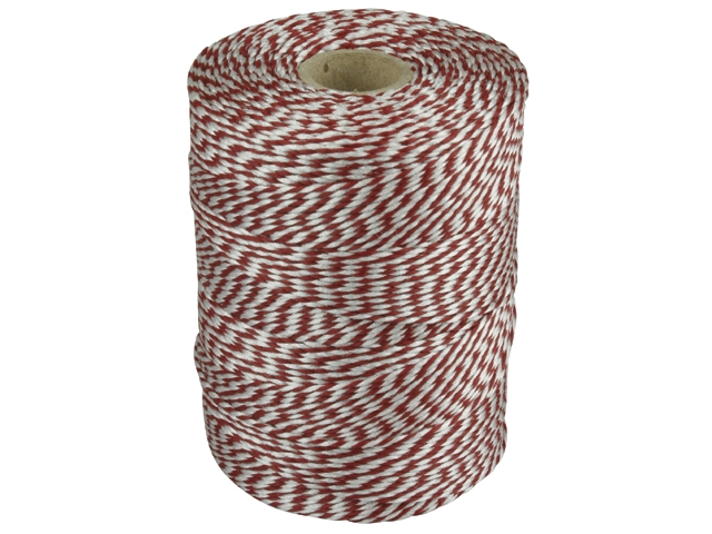 Touw Muller katoen 180 meter rood/wit