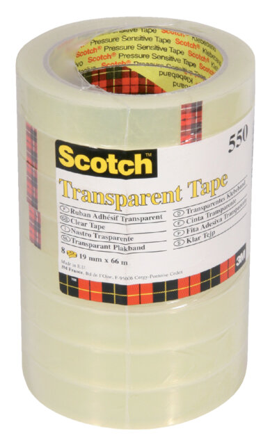 Scotch plakband 19x66m   grote kern