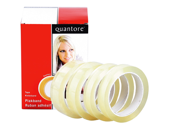Plakband Quantore 25mmx66m transparant