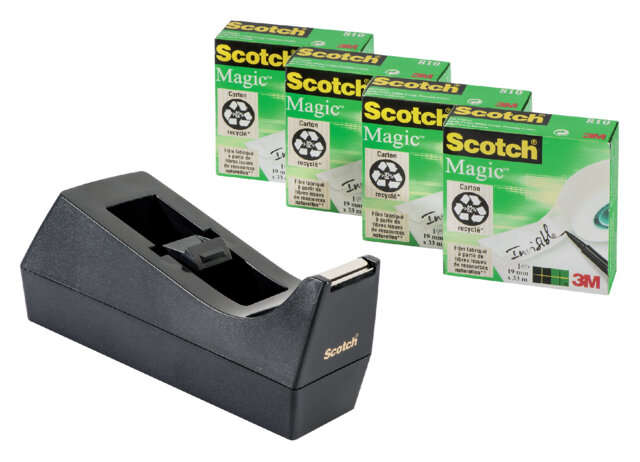 Plakbandhouder Scotch C38 zwart