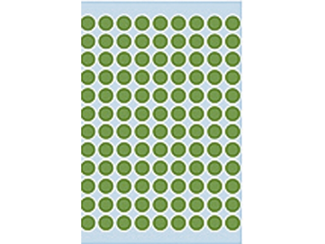 etiket herma 1845 rond 8mm 540st groen
