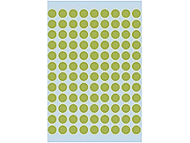 etiket herma 1848 rond 8mm 540st fluor groen