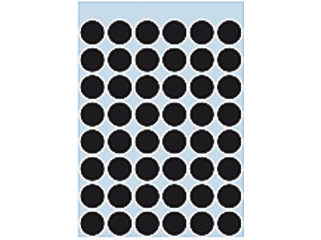 etiket herma 1869 rond 12mm 240st zwart