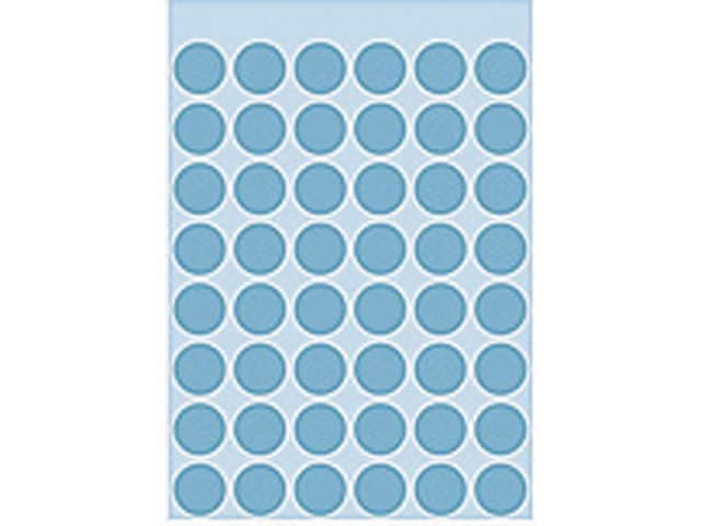 etiket herma 1863 rond 12mm 240st blauw