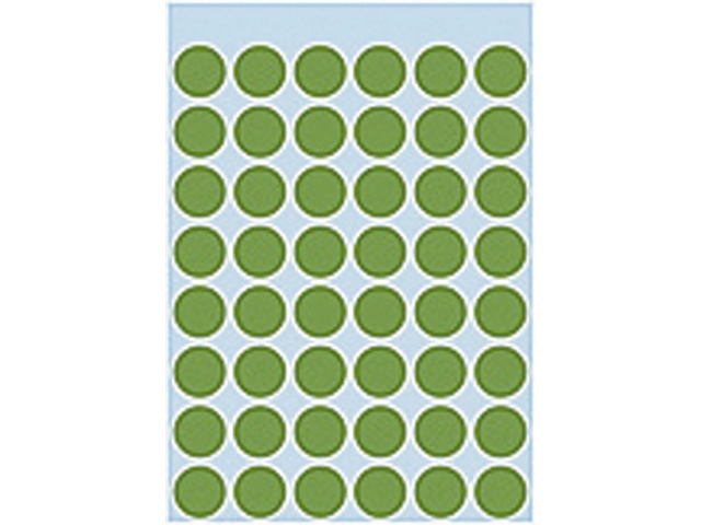 etiket herma 1865 rond 12mm 240st groen