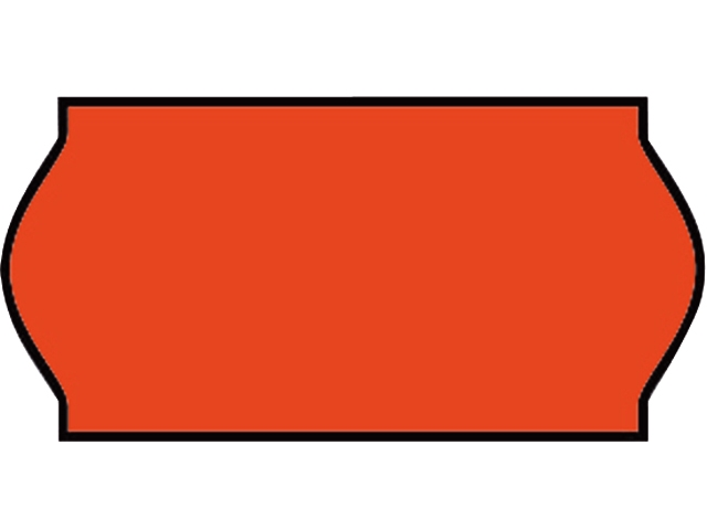 prijsetiket open c6 perm fluor rood