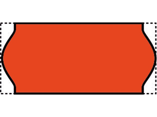 prijsetiket samark 26 perm fluor rood