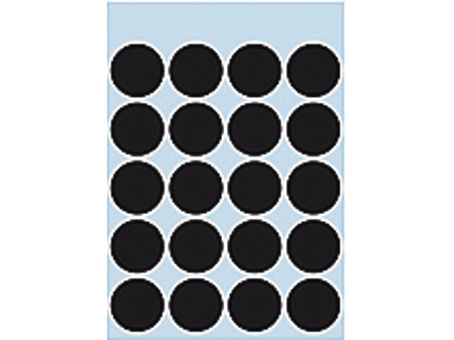 etiket herma 1879 rond 19mm 100st zwart