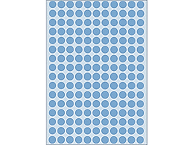 etiket herma 2213 rond 8mm 5632st blauw