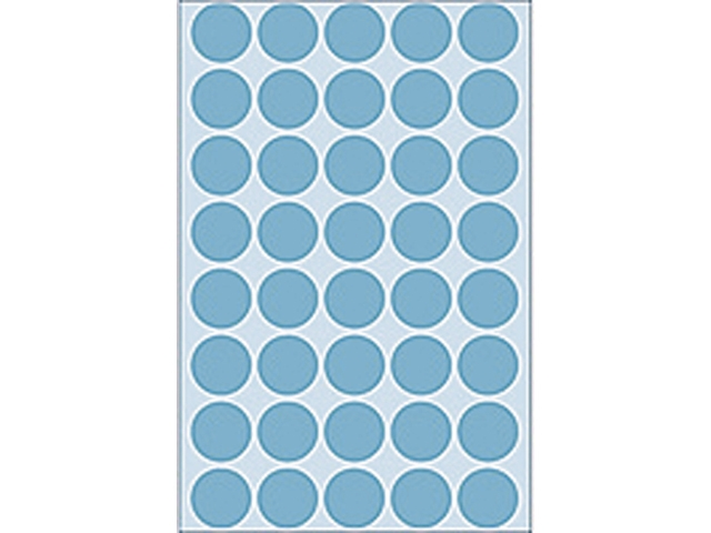 Herma etiket 2253 rond 19mm 1280st blauw