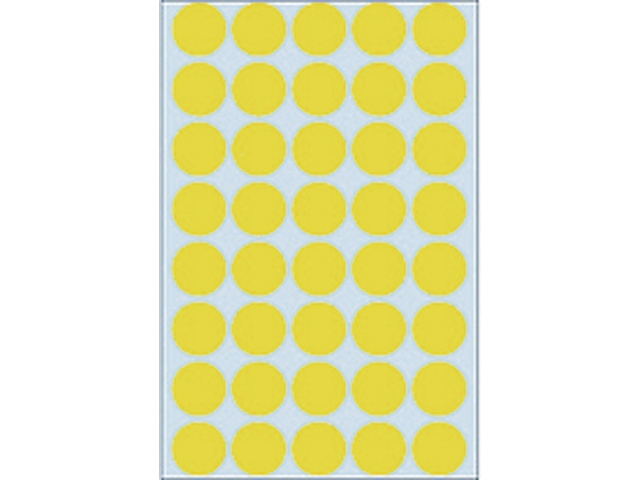 Herma etiket 2251 rond 19mm 1280st geel