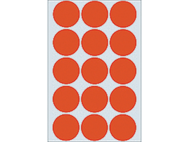 Etiket herma 2272 rond 32mm 480st rood