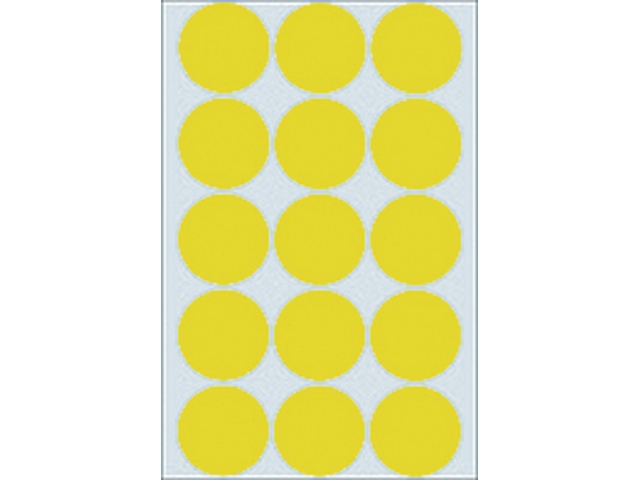 Etiket 2271 rond geel 480st    32mm