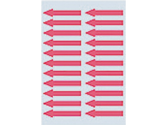 etiket herma 4143 pijl 38x7mm rood 88st