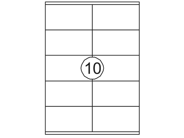 etiket avery kopieer dps10 105x58mm 1000st