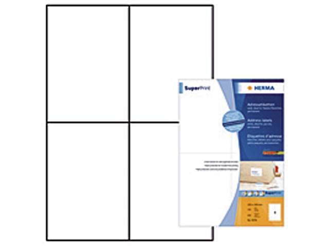Etiket herma superprint 4676 105x148mm wit