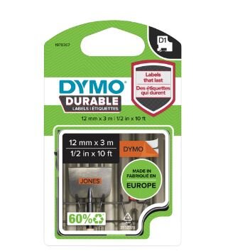 Labeltape Dymo LabelManager D1 polyester 12mm