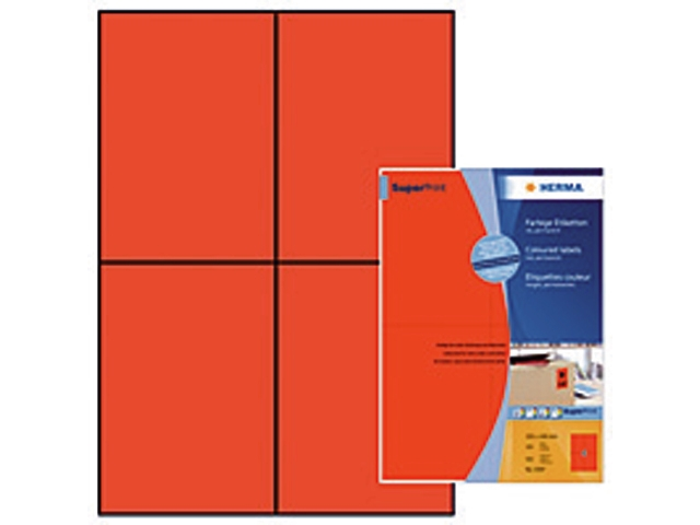 etiket herma superprint 4397 105x148mm rood 4