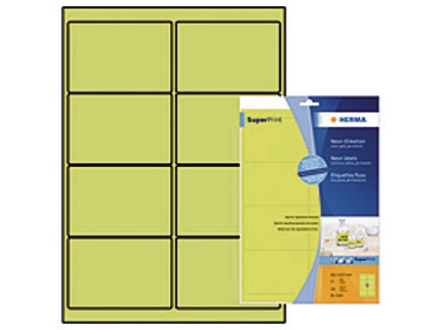 etiket herma superprint 5144 99.1x67.7mm fluo